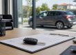 Clé de voiture et offre de reprise dans une agence de rachat auto professionnelle